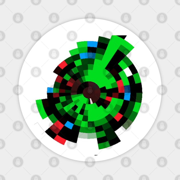 Mosaic Twist (Green) Magnet by urbanoceandesigns